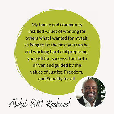 Celebrating Community Leaders: Abdul Sm Rasheed