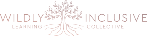 LOGO - Wildly Inclusive Learning Collective with a large Tree and deep growing roots